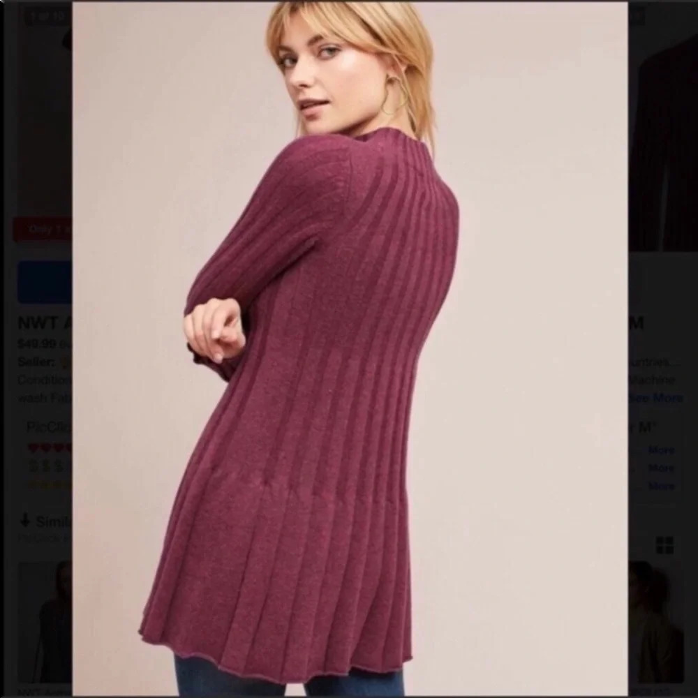 ANTHROPOLOGIE Rosie Neira Thelma Sweater Tunic Dress - Picture 3 of 9